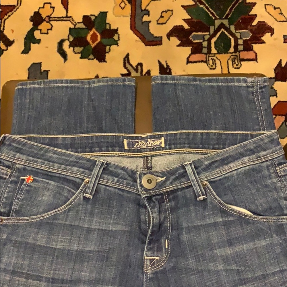 Hudson Straight Flap Pocket Jeans Dark Size 29